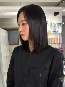 スウィープ(sweep) 韓国風ブラック