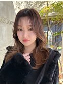 シースルーバング/2wayバング/レイヤーカット/20代30代