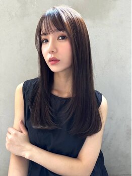 ヘアーズ ベリー 川西店(hairs BERRY)の写真/【リピーター多数】しっかり&潤艶ストレート♪ダメージを極限まで抑えた酸性ストレート♪