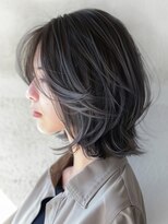 アルトリスト(Altruist Aging×HAIR&SPA)&nbsp;★ダークブルーワンホンレイヤーデジタルパーマボブ髪質改善