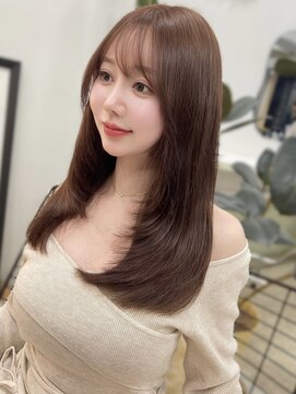 パルス ヨコハマ(PULSE yokohama) ミディアムレイヤーカット内巻き顔まわりレイヤーカット