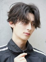 ルーシー 渋谷(LUCEY)&nbsp;センターパートフェザーパーマシャドウパーマメンズパーマ