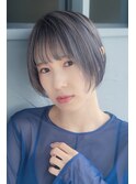 マッシュボブ×透明感モノグレージュ・アッシュグレージュ