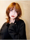 くびれミディウルフレイヤーオリーブベージュ_F20654