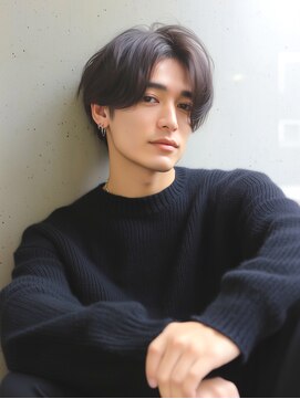 ラベストクズハ(LOVEST KUZUHA) センターパート/フェザーパーマ/地毛風カラー/地毛風ストレート