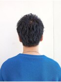 『大人爽やかショート』　ツーブロック　前髪上げ　刈り上げ