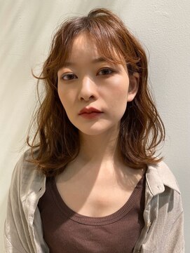 リジェール 金山店 ミディアムふんわりスタイリング