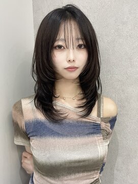 ジーナ 福岡天神(Zina) ハッシュレイヤー/韓国ハッシュ/ミディアム/Zina福岡天神