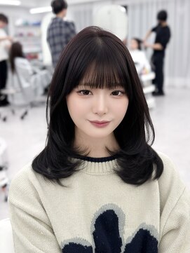 アマトウキョウスマートサロン(AMA TOKYO×Smart Salon) 【SAYAKAスタイル】顔まわり/レイヤーカット/韓国ヘア/小顔