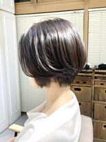 ネオリーブウリ 二子玉川店(Neolive uri) ホワイトグレージュミニウルフデジタルパーマチェリーブラウン