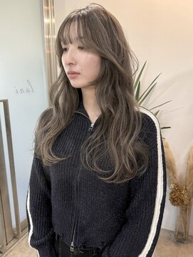 ラニヘアサロン(lani hair salon) オリーブカラー ブリーチ無しカラー イルミナダブルカラー