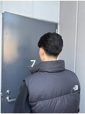 テーパーフェードセンターパート