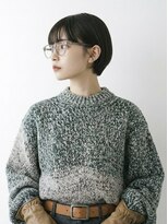 キビト(kibito)&nbsp;新宿曙橋マッシュショート時短ショートメガネ女子20代30代40代