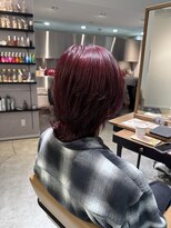 アヴァンスアンス 広島袋町店(AVANCE.ens)&nbsp;メンズ × ウルフ × カシスレッド