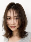 レイヤー/ミルクブラウン/ダークパープル/夏のヘアアレンジ