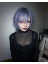 キイ 原宿 表参道(K.e.y)&nbsp;シャギーカットペールシルバーショートウルフ