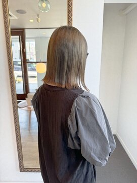 レターバイノベル(letter by novel) 大人ボブ大人ショートボブ切りっぱなしボブ前髪あり前下がりボブ