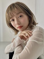 ソイン キタガタ ヘア(so-in kitagata) シアーベージュ × 外ハネニュアンスボブ