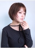 丸みショートボブ/レイヤー/20代30代40代50代/原宿0807