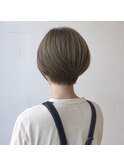 30代40代/大人女性/ショートボブ/丸みショート/松山美容室