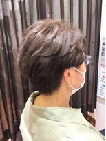 美容室ヒラトヤ 都南店&nbsp;白髪染めグレイカラー大人ボブ似合わせカットミセスヘア