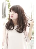 極ゆるカール＋ブルージュ　揺れふわロングヘア