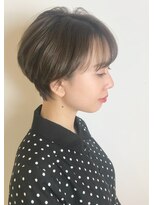 ミレニアム ニューヨーク 新所沢店(MILLENNIUM NEW YORK) 透け感グレージュ丸みショート