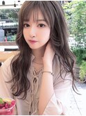 透明感、可愛いロングヘア