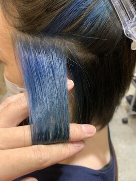 スタンド(STAND) イヤリングカラー ネイビーブルー 耳かけカワイイ