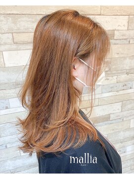 マーリャヘアー(mallia hair) くびれ外ハネミディアム