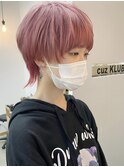 【cuzKLUB】ショートウルフ×ブリーチピンク【池袋】