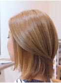 まろやかベージュで触れたくなる様な髪色♪