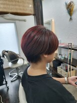 ユラウ(yurau) ハンサムショート×ブリーチなし暖色系カラー【新御徒町/蔵前】