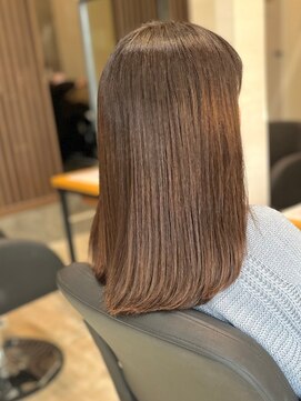 アトリエコア(Atelier Coa) 髪質改善トリートメントミルクティーベージュカラーくびれヘア