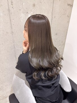 リリアン(ReLien) ブリーチなしWケアカラー×シアーグレージュ