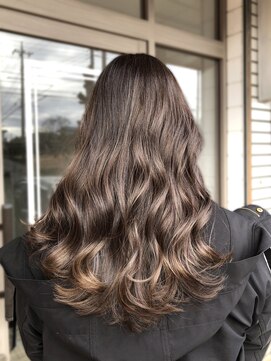 エルベ 千波店(elve) 細かいハイライト×透明感カラー