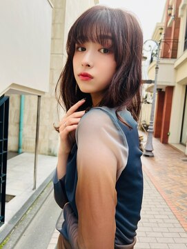 ケイト(kate) 【kate 大宮】ワインブラウン×ウェーブミディアム