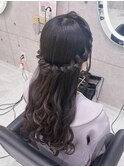 ハーフアップ