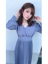 トゥーリ 二日市店(tuuli) 大人女性◆艶レイヤー前髪ピンクベージュ 髪質改善 縮毛矯正