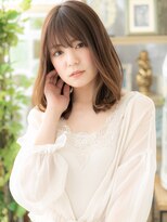 カバーヘアアンドスパ ブリス 浦和(COVER HAIR&SPA bliss)&nbsp;ハイライトカラーくせ毛風エアリーミディc5浦和20代30代40代!