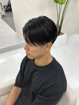 スウェル(SWELL) ナチュラルセンターパート/メンズ縮毛矯正