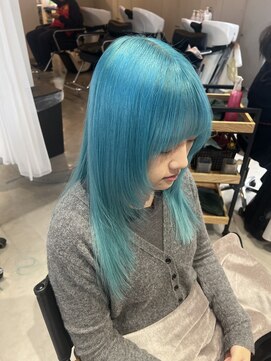 アプリコ(APREKO) ブリーチで作るブルーグリーン