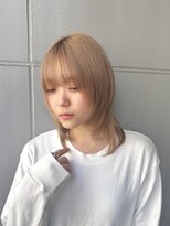 サロウィン 新宿三丁目(SALOWIN) 青木／ナチュラルミディアムウルフレイヤー/10代20代30代新宿