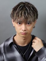 リップス 千葉annex(LIPPS)&nbsp;メンズ刈り上げマッシュスペインカールメッシュカラー