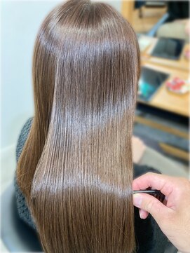 サンテ 東神奈川(Sante) 切りっぱなし×髪質改善[東神奈川/縮毛矯正/髪質改善カラー]