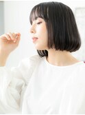 関内/髪質改善/黒髪☆美髪ワンカール切りっぱなしボブm