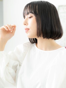 アルバハナレ 横浜(αlba HANARE) 関内/髪質改善/黒髪☆美髪ワンカール切りっぱなしボブm