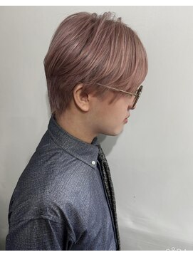 エル セルカ 高田馬場(el CERCA) 毛流れマッシュ×ホワイトピンクベージュ