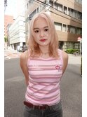 ホワイトブロンドミディアムレイヤー
