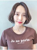 ☆ グレージュ ＆ 毛束感 ☆ 無造作小顔ワンカールボブ ♪